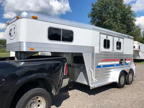 2004 4 Star 14' gooseneck, slant load