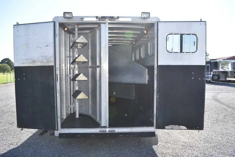 2006 Exiss 7407LQ 4 Horse Trailer with 7' Short Wall
