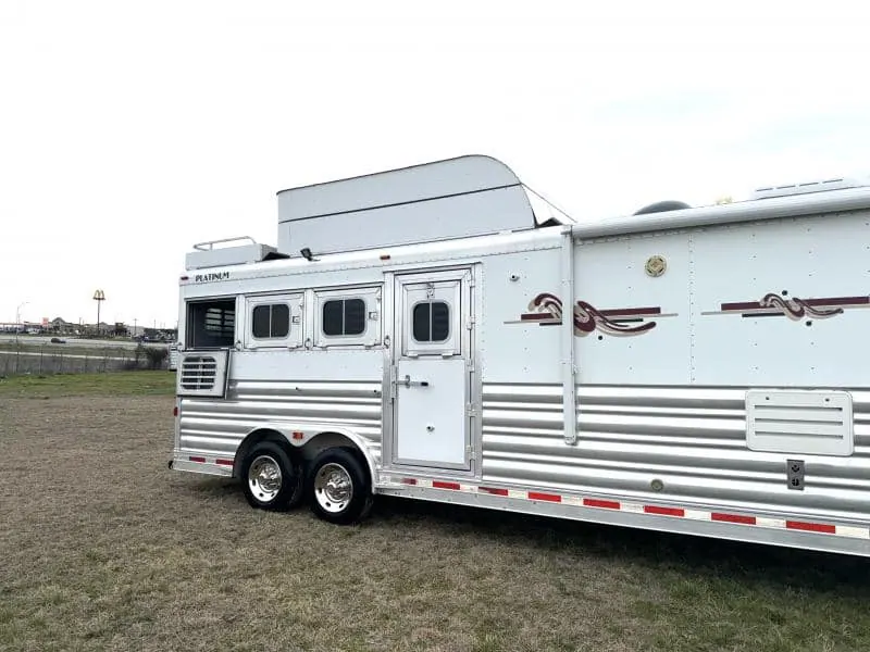 2011 Platinum Coach 4 Horse 15 SW Rear Load Horse Trailer