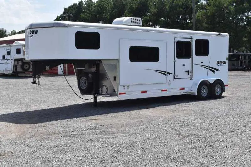 2014 Shadow 7208GLQ 2 Horse Trailer with 8' Short Wall