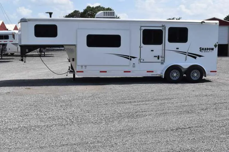 2014 Shadow 7208GLQ 2 Horse Trailer with 8' Short Wall