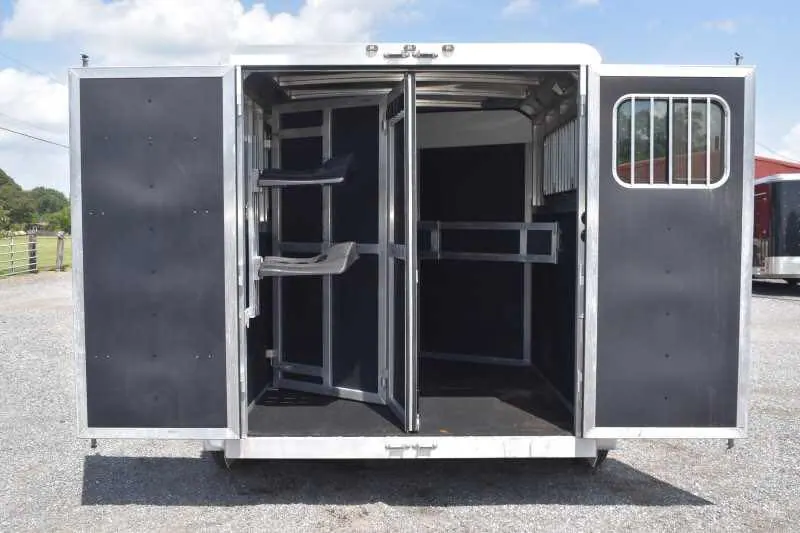 2014 Shadow 7208GLQ 2 Horse Trailer with 8' Short Wall