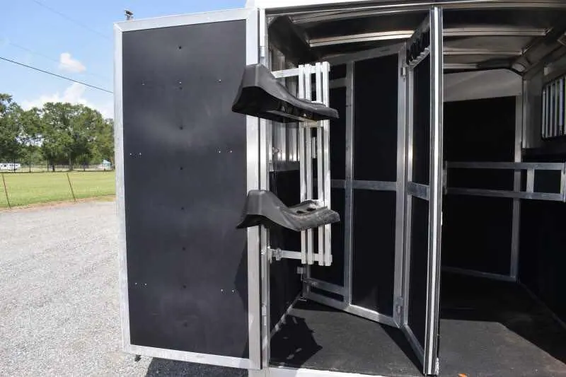 2014 Shadow 7208GLQ 2 Horse Trailer with 8' Short Wall