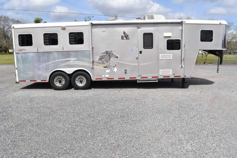 2007 American Spirit 8308LQ 3 Horse Trailer with 8' Short Wall