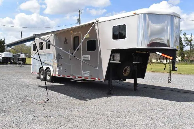 2007 American Spirit 8308LQ 3 Horse Trailer with 8' Short Wall