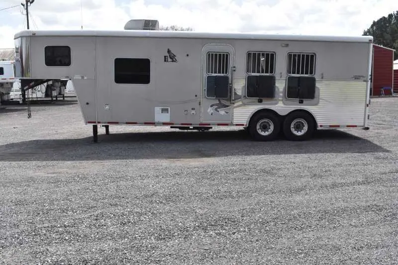 2007 American Spirit 8308LQ 3 Horse Trailer with 8' Short Wall