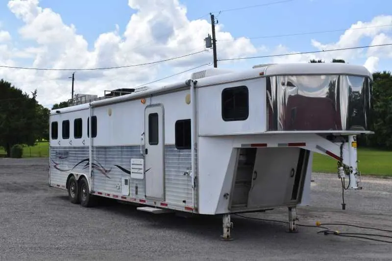 2007 American Spirit 8410GLQ 4 Horse Trailer with 10' Short Wall