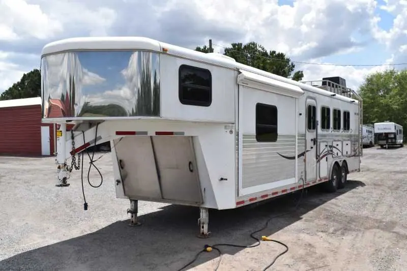 2007 American Spirit 8410GLQ 4 Horse Trailer with 10' Short Wall