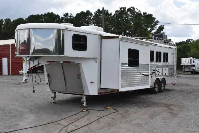 2007 American Spirit 8410GLQ 4 Horse Trailer with 10' Short Wall