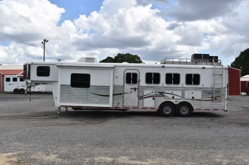 2007 American Spirit 8410GLQ 4 Horse Trailer with 10' Short Wall