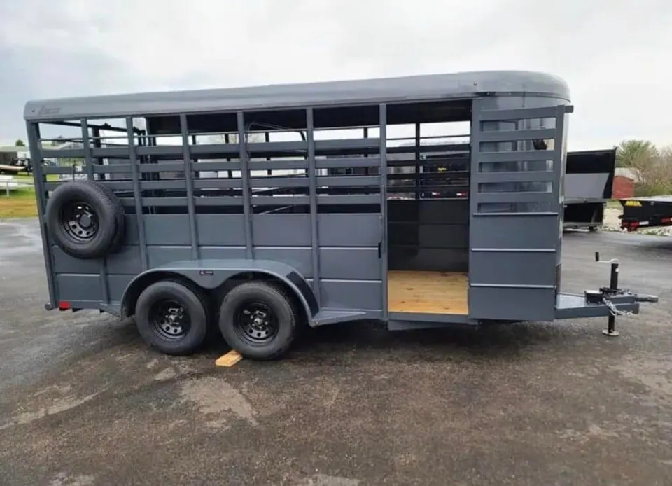 2023 BCI Stock Trailer 6'X16' Eco Series Bumper Pull