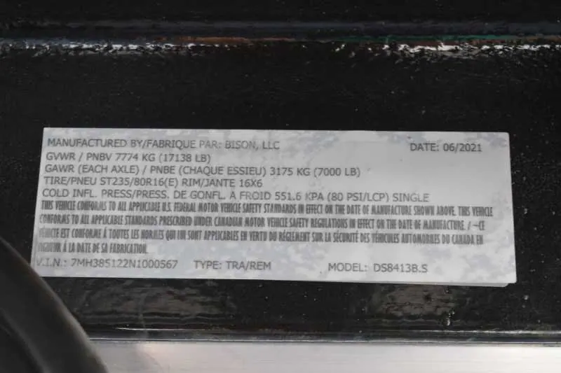 2022 Bison Desperado 8413BG 4 Horse Trailer with 13' Short Wall