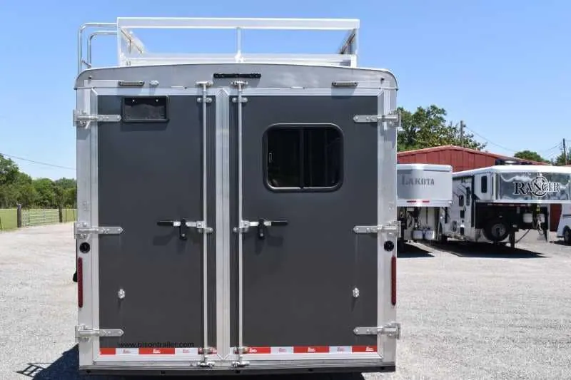 2020 Bison Laredo 3 Horse Trailer with 11' Short Wall
