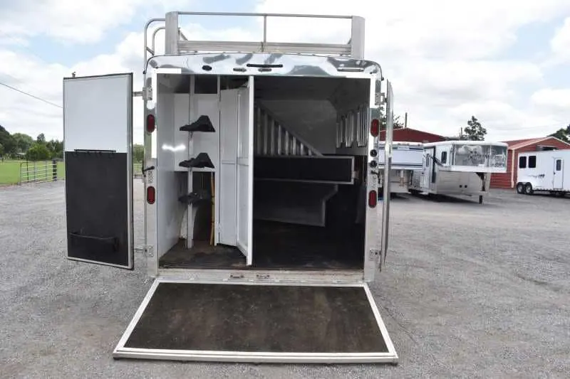 2015 Bison Ranger 3LQ Horse Trailer with 10' Short Wall