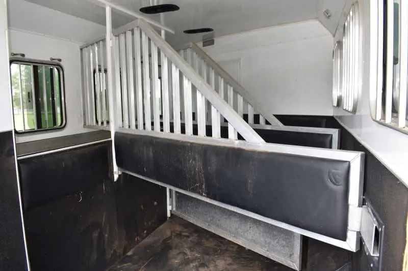 2015 Bison Ranger 3LQ Horse Trailer with 10' Short Wall