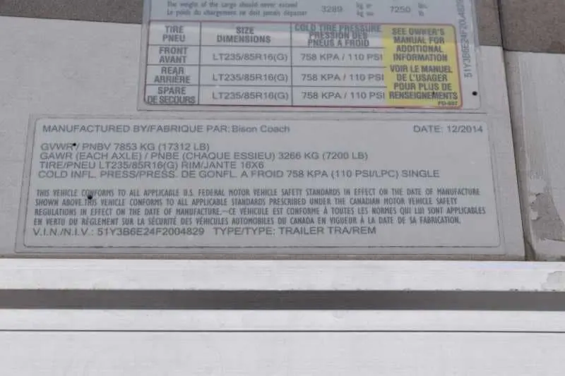 2015 Bison Ranger 3LQ Horse Trailer with 10' Short Wall