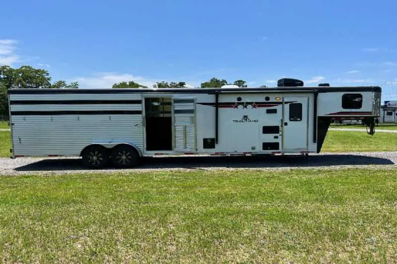 2024 Bison Trail Hand 708160 Stock Trailer with 8' Short Wall