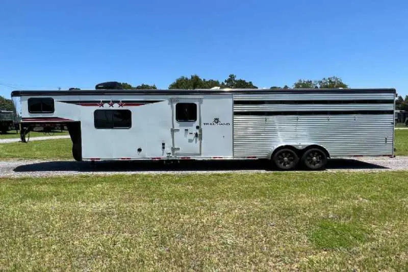 2024 Bison Trail Hand 708160 Stock Trailer with 8' Short Wall
