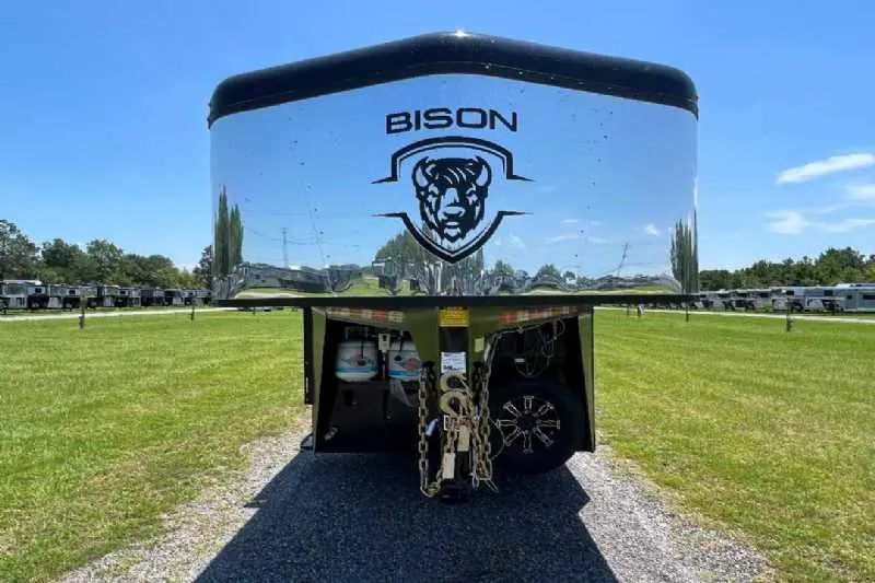 2024 Bison Trail Hand 708160 Stock Trailer with 8' Short Wall
