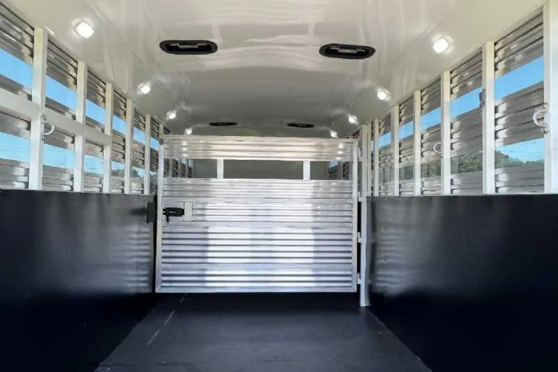 2024 Bison Trail Hand 708160 Stock Trailer with 8' Short Wall