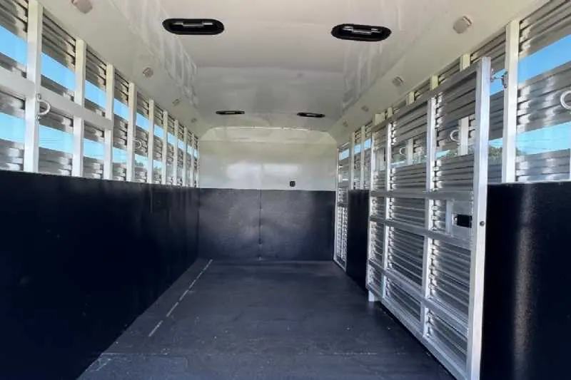 2024 Bison Trail Hand 708160 Stock Trailer with 8' Short Wall