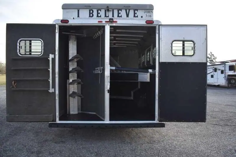 2003 Bloomer 8414LQ 4 Horse Trailer with 14' Short Wall