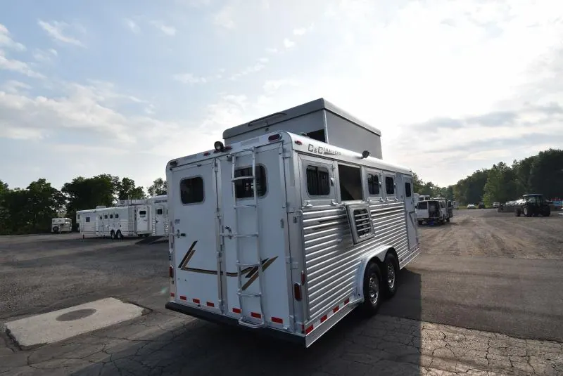 2008 C and C Trailers 4 Horse Bumper Horse Trailer