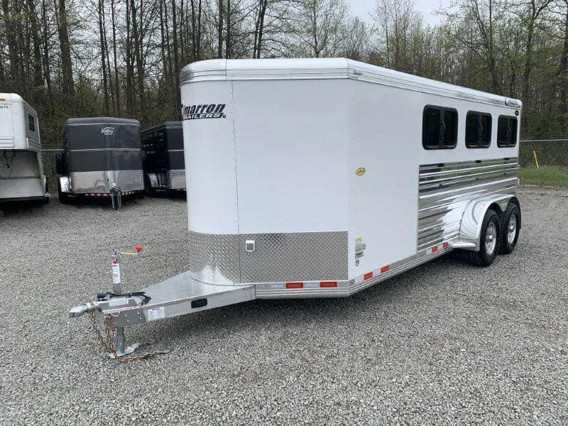 2020 19' CIMARRON BUMPER PULL 6 PEN STOCK TRAILER