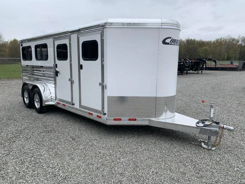 2020 19' CIMARRON BUMPER PULL 6 PEN STOCK TRAILER