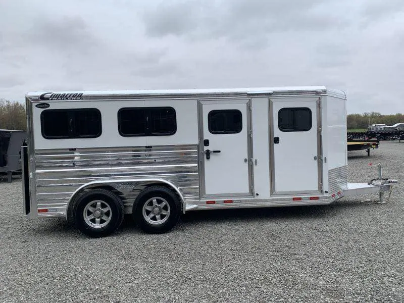 2020 19' CIMARRON BUMPER PULL 6 PEN STOCK TRAILER