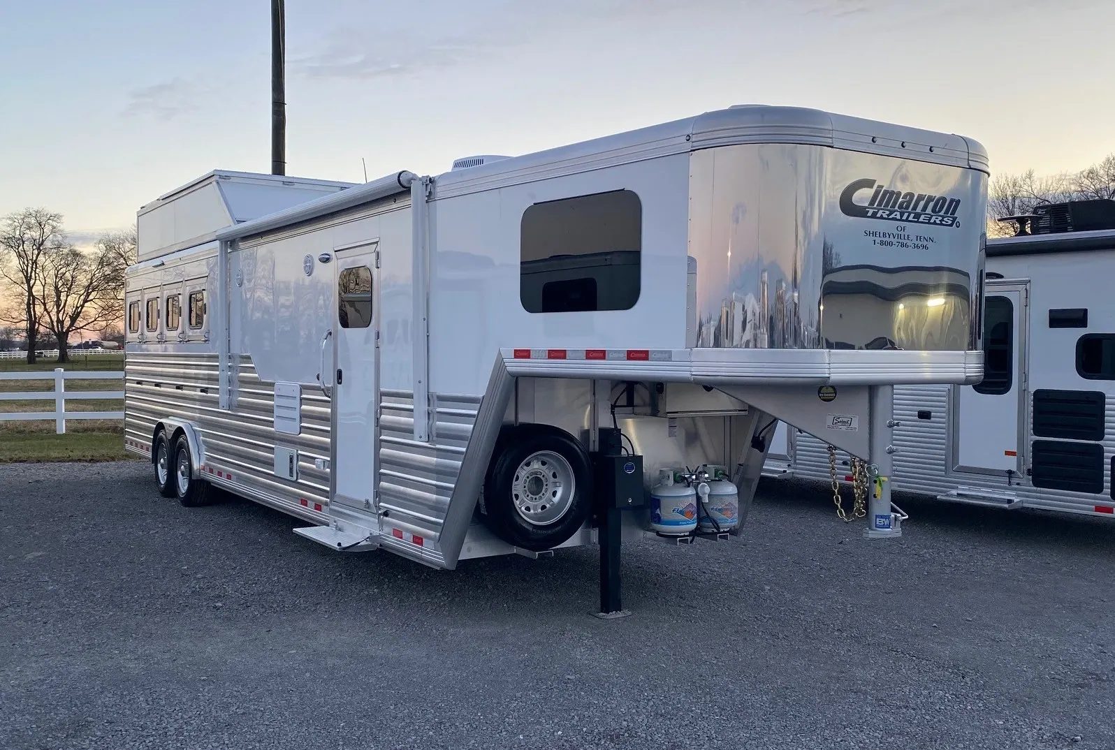 2024 Cimarron Trailers 8412 Outback Customs 4 Horse LQ