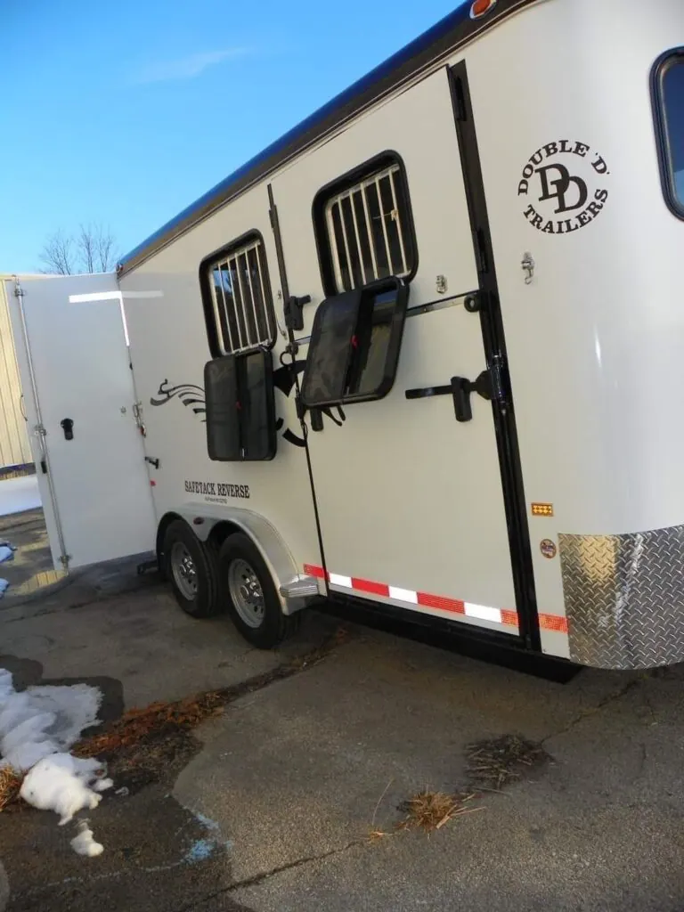 2022 Double D reverse slant 2 horse bumper pull