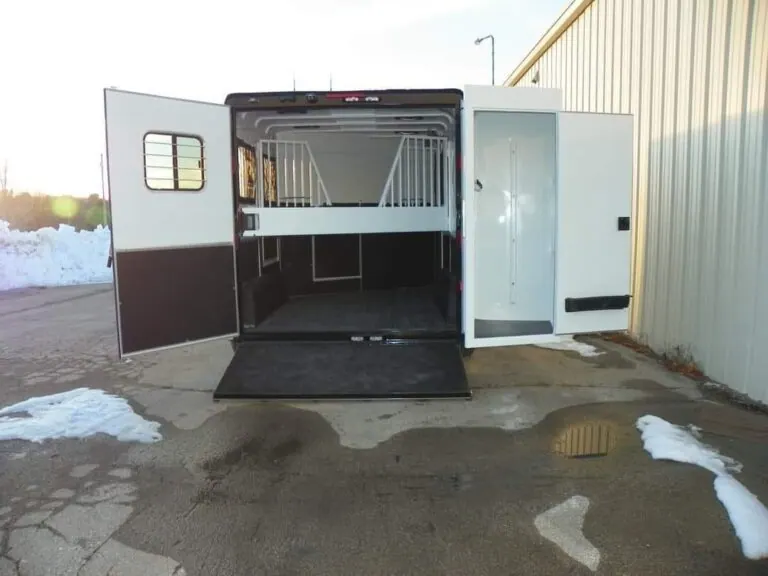 2022 Double D reverse slant 2 horse bumper pull