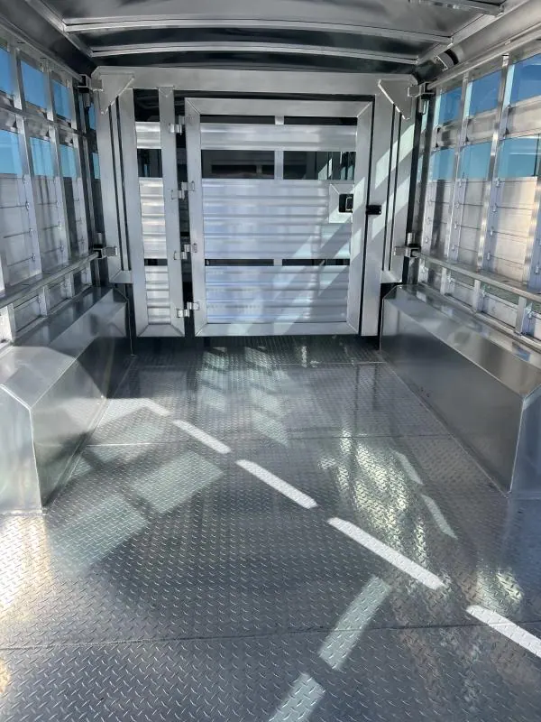 2025 Elite Trailers 8'x28' Show Cattle Stock Combo Trailer