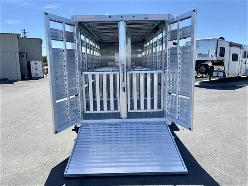 2024 Exiss Exhibitor Mini 615 Bumper Pull Stock Trailer, 8 pens