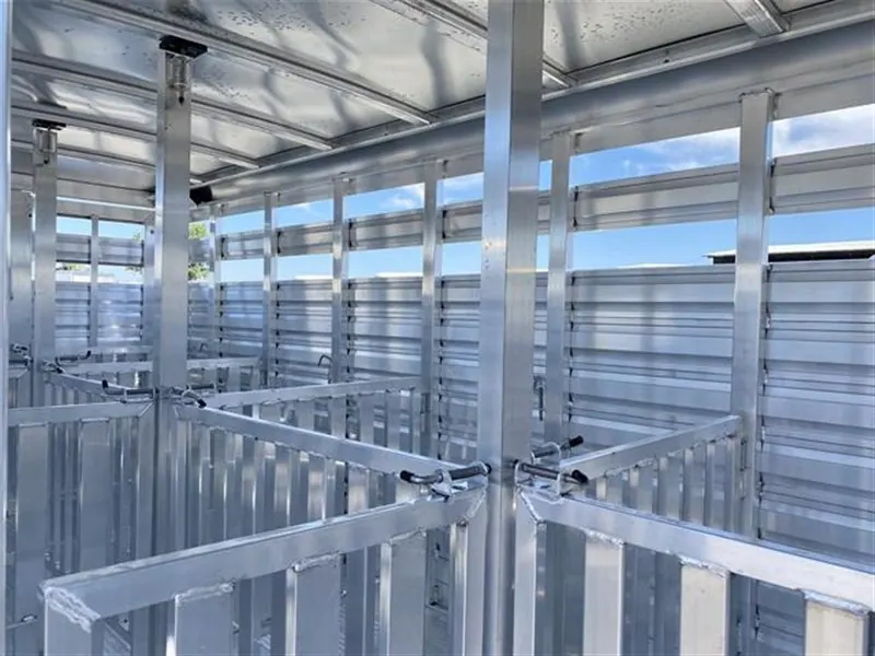 2024 Exiss Exhibitor Mini 615 Bumper Pull Stock Trailer, 8 pens