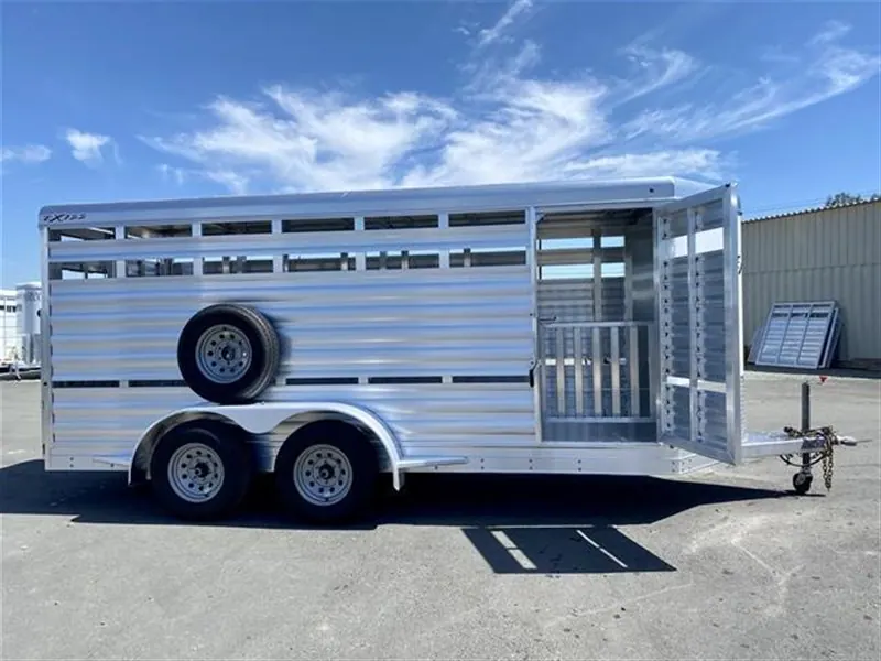 2024 Exiss Exhibitor Mini 615 Bumper Pull Stock Trailer, 8 pens