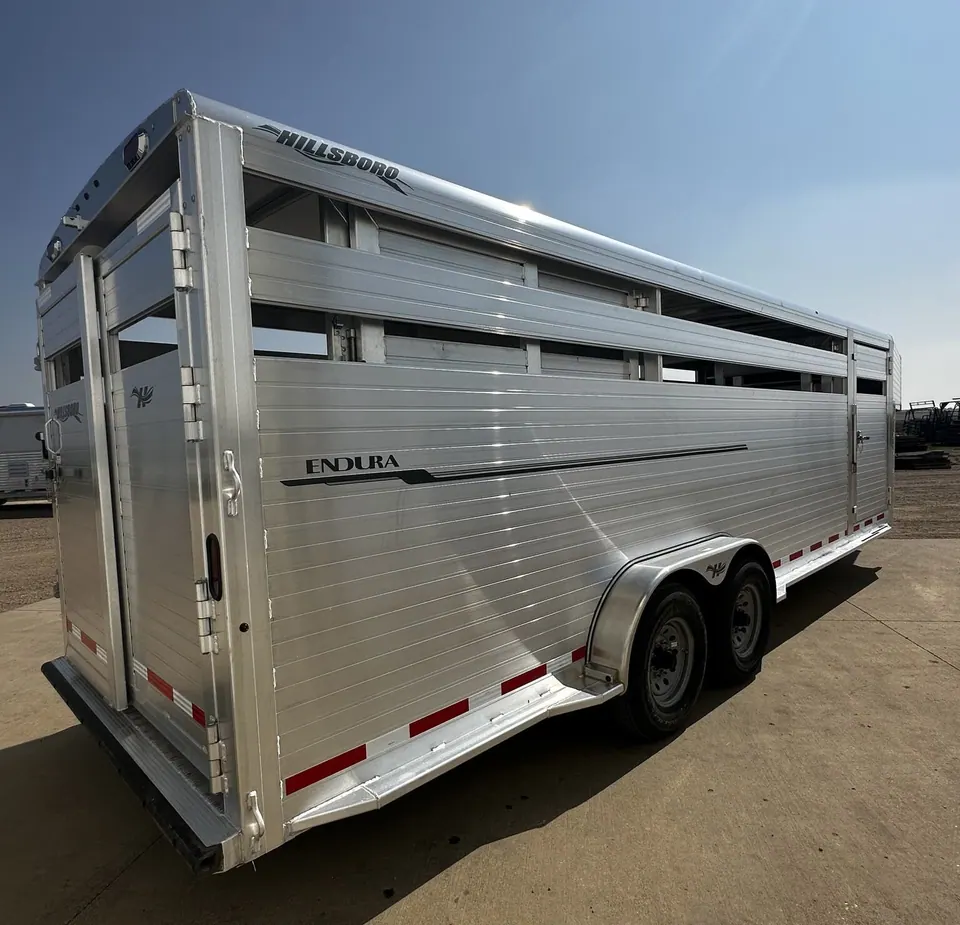 New 2024 Hillsboro 24' Livestock Trailer