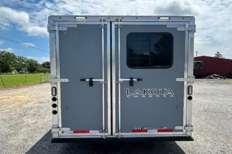 New 2024 Lakota 8313RKBGLQ Charger 3 Horse Trailer with 13' Short