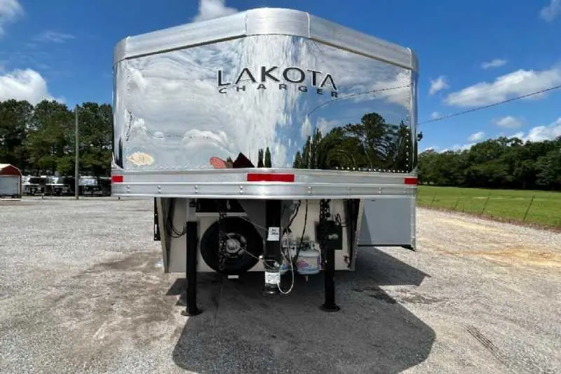 New 2024 Lakota 8313RKBGLQ Charger 3 Horse Trailer with 13' Short