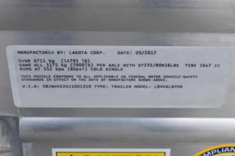 2018 Lakota 84HBPSL 4 Horse Trailer
