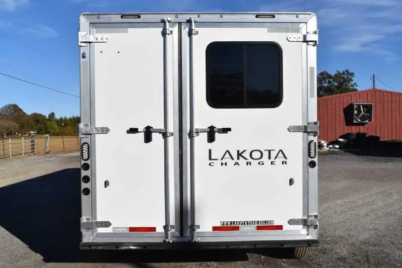2022 Lakota Charger LQ 2 Horse Trailer with 9' Short Wall