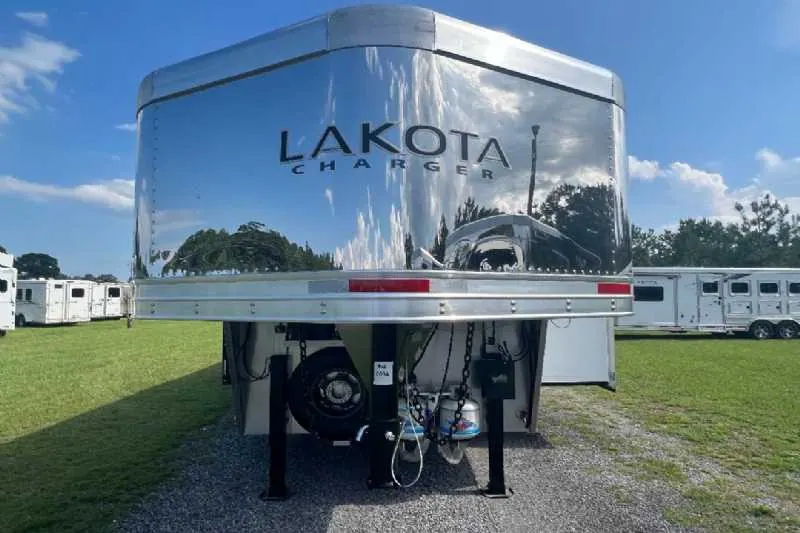 2024 Lakota Charger 8411RKGLQ 4 Horse Trailer with 11' Short Wall