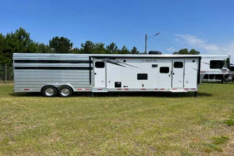 2024 Lakota Charger LE81413SR Stock Trailer with 13' Short Wall