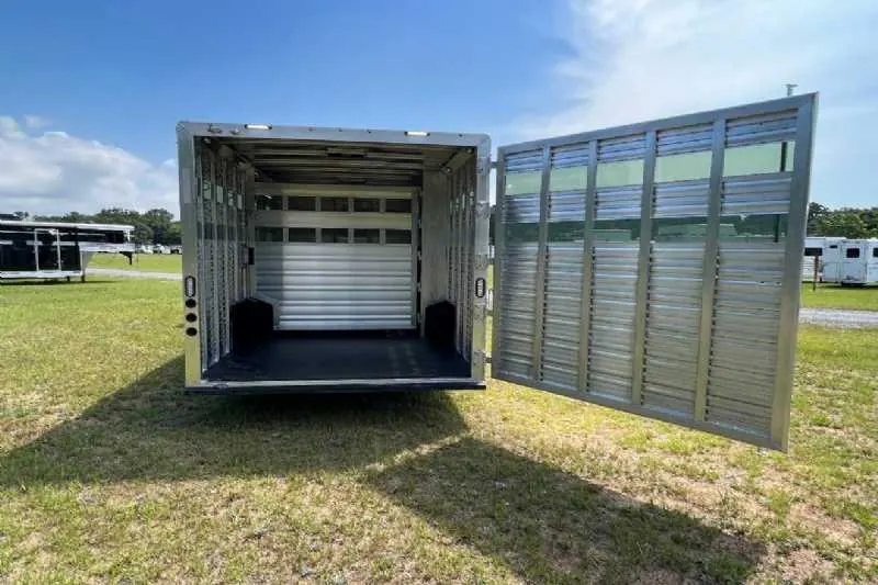 2024 Lakota Charger LE81413SR Stock Trailer with 13' Short Wall