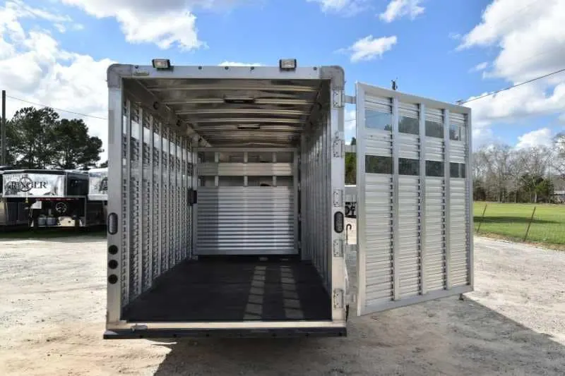2018 Lakota Charger LQ Stock Trailer with 9' Short Wall