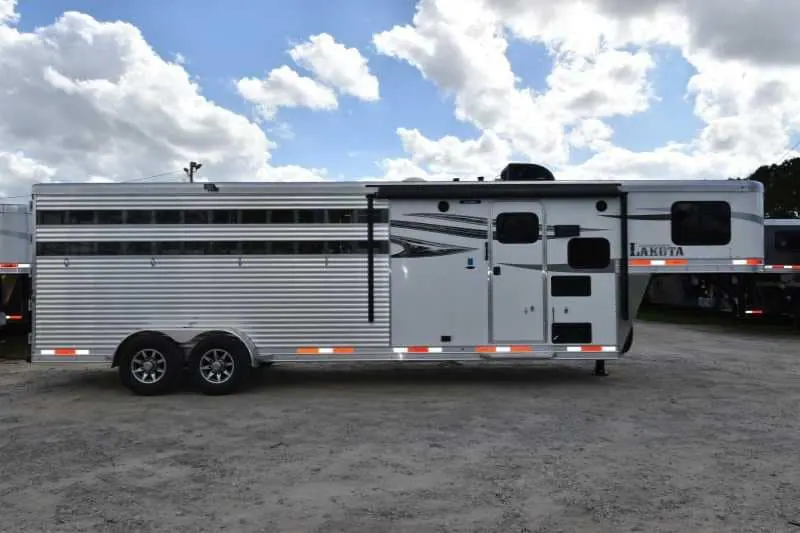 2018 Lakota Charger LQ Stock Trailer with 9' Short Wall