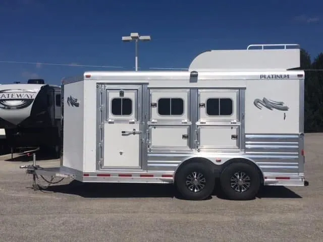 2018 Platinum Coach 3 Horse Bumper Pull