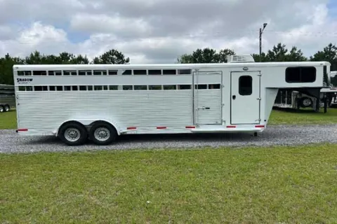 Used 2022 Shadow STK Stock Trailer with 8' Short Wall