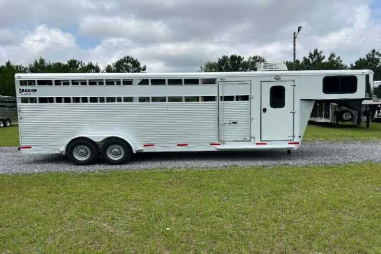 Used 2022 Shadow STK Stock Trailer with 8' Short Wall